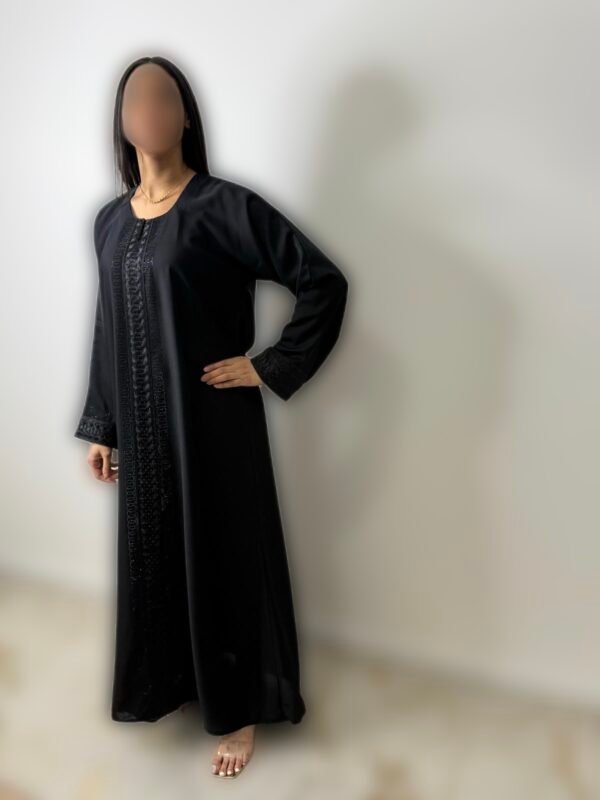 Abaya émiratie motif ovale