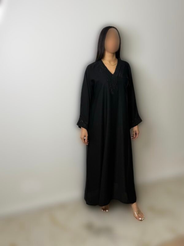 Abaya Emiratie nid d'abeille