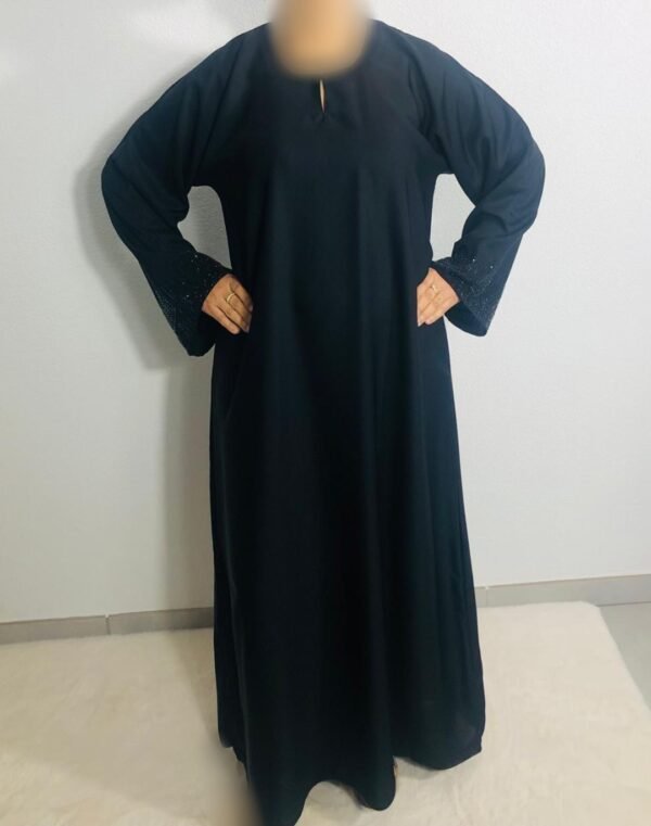 Abaya Emiratie col rond