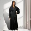 Kimono Asian noir strass